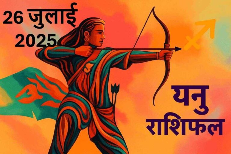 Dhanu rashifal 26 july 2025