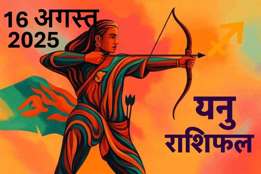 Dhanu rashifal 16 august 2025 (धनु राशि)