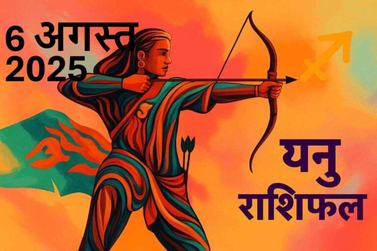 Dhanu rashifal 6 august 2025