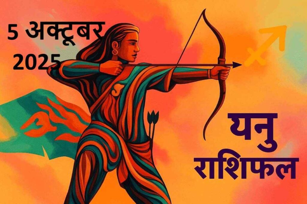 Dhanu rashifal 5 october 2025 (धनु राशि)