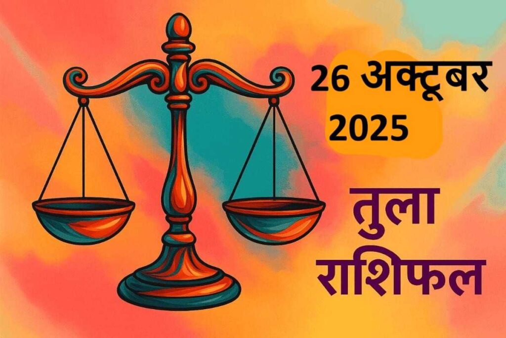Tula rashifal 26 october 2025 (तुला राशि )