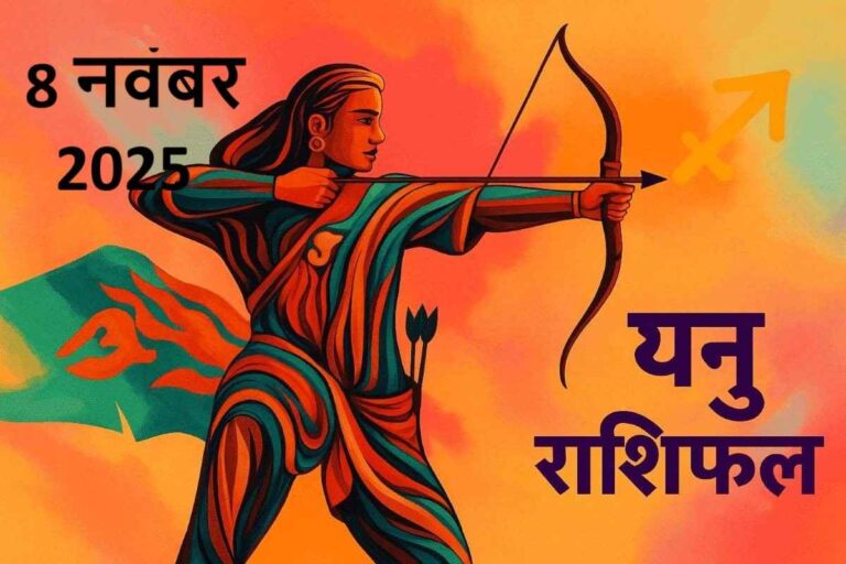 धनु राशि (Aaj ka rashifal) : 8 नवंबर 2025